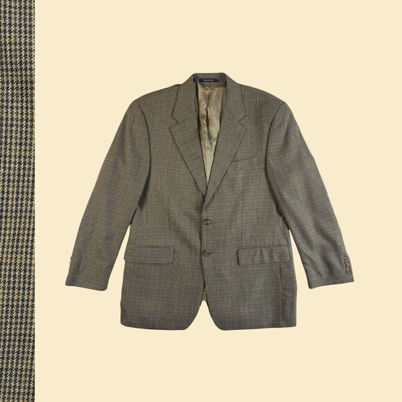 Vintage 90s Chaps Ralph Lauren 40R sport coat/blazer, vintage silk & wool jacket - Picture 1 of 9